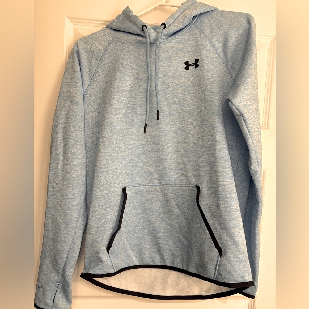 Small baby blue under armour hoodie